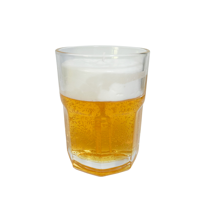버블링 맥주 컵 양초